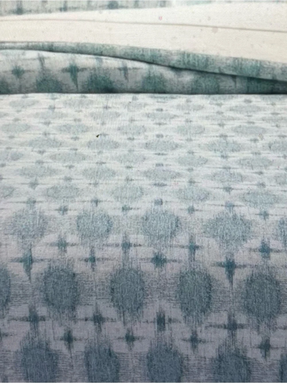 Threshold Blue and White Geometric Duvet Cover